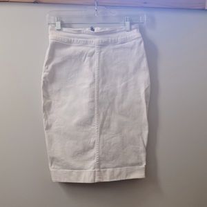 Aritzia Wilfred Free White Denim Pencil Skirt Size2